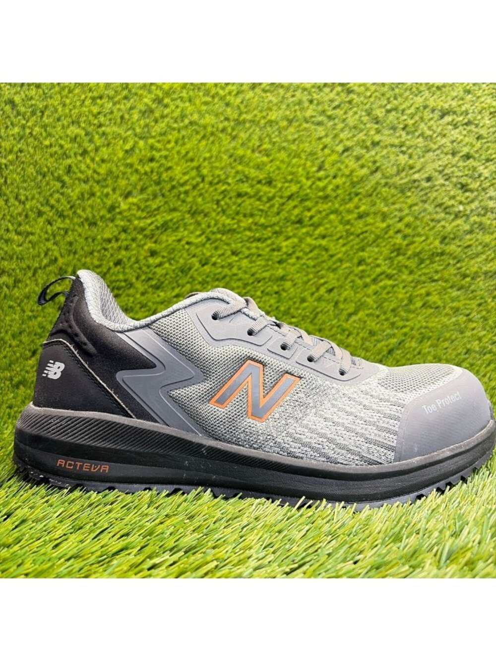 New Balance Speedware Mens Size 9.5EE Gray Black Composite Toe Safety Work Shoes